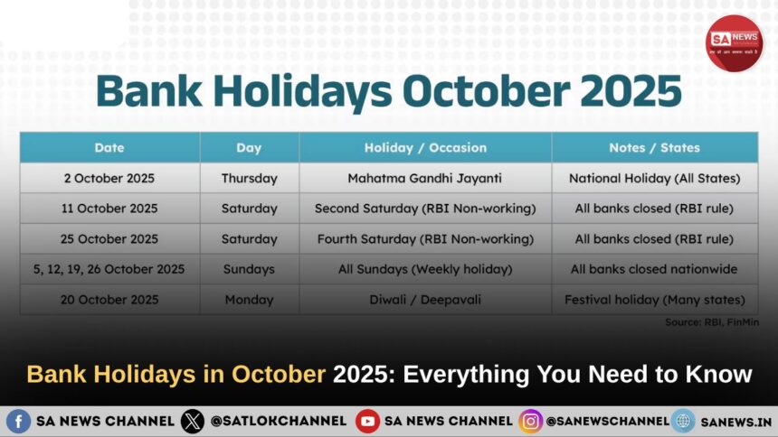Bank Holidays in October 2025: Everything You Need to Know