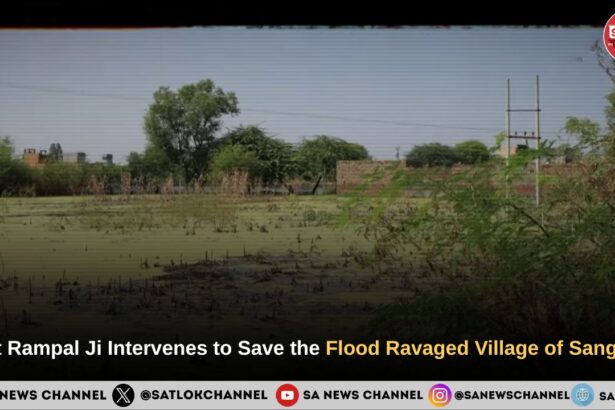 Sant Rampal Ji Maharaj Intervenes to Save the Flood Ravaged Village of Sangwan in Haryana