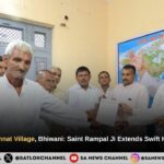 Flood Havoc in Rohnat Village, Bhiwani Saint Rampal Ji Maharaj Extends Swift Humanitarian Relief