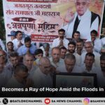 Sant Rampal Ji Maharaj Becomes a Ray of Hope Amid the Floods in Gangwa Village