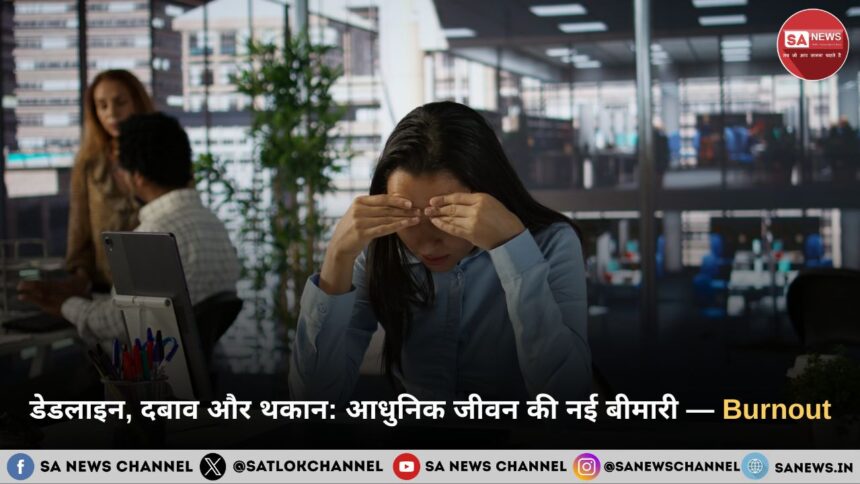 डेडलाइन, दबाव और थकान: आधुनिक जीवन की नई बीमारी — Burnout