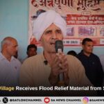 Mokhra Khas Village of Rohtak Receives Flood Relief Material from Sant Rampal Ji Maharaj 