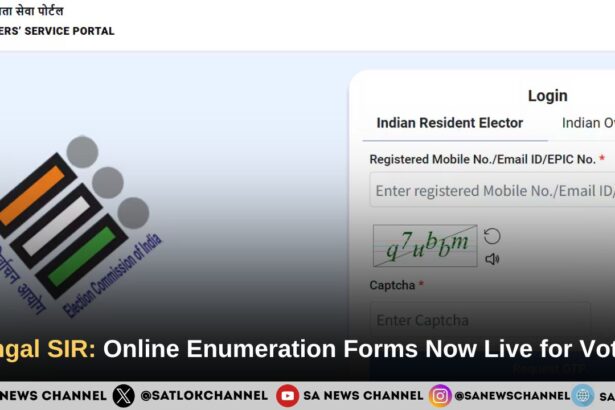 Bengal SIR: Online Enumeration Forms Now Live for Voters on ECI Portal