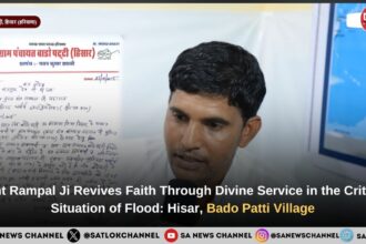 Sant Rampal Ji Maharaj Revives Faith Through Divine Service in the Critical Situation of Flood: Hisar, Bado Patti Village