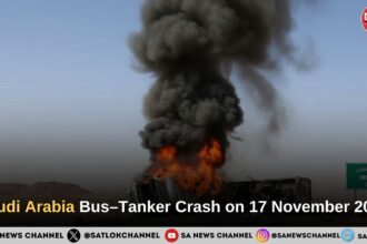 Saudi Arabia Bus–Tanker Crash on 17 November 2025: 42 Indian Pilgrims Lose Their Lives
