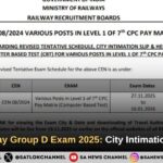 RRB Railway Group D Exam 2025: City Intimation Slip OUT, Check Your Exam City Now!