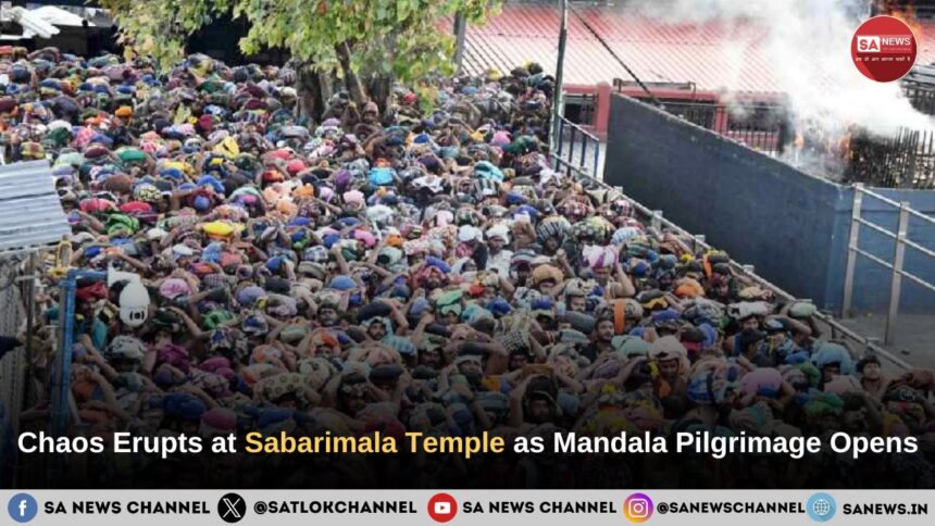 Chaos Erupts at Sabarimala Temple as Mandala Pilgrimage Opens