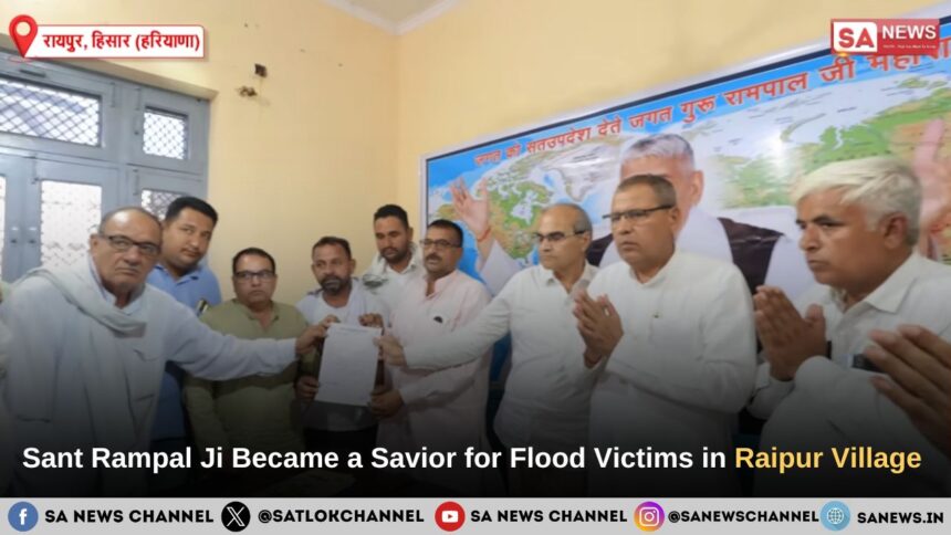 In Haryana’s Raipur Village, He Became a Savior for Flood Victims