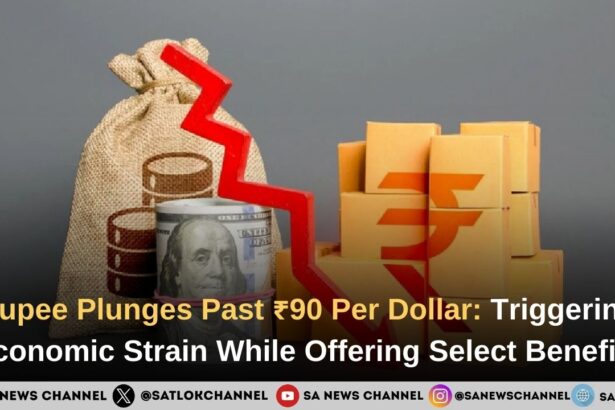 Rupee Plunges Past ₹90 Per Dollar
