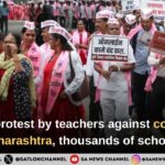 Massive teachers’ protest against TET requirement in Maharashtra