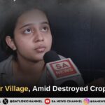 In Patwapur Village, Amid Destroyed Crops by flood