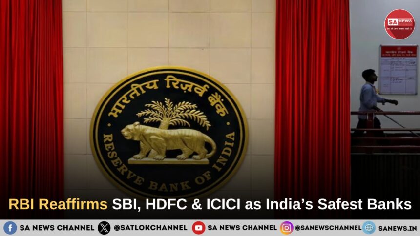 RBI Reaffirms SBI, HDFC Bank and ICICI Bank as India’s Safest Banks Under D-SIB Framework
