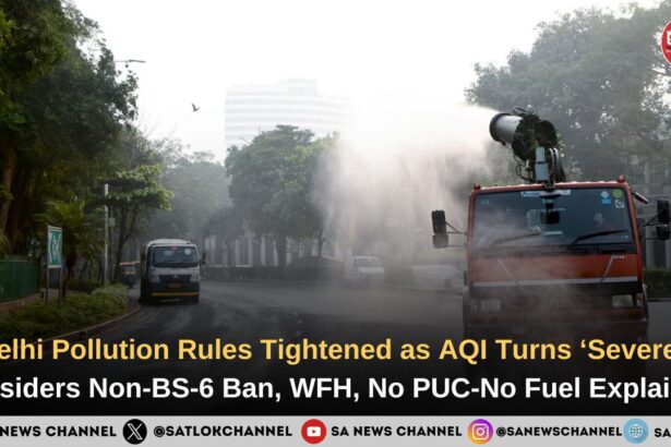 Delhi Pollution Rules Tightened as AQI Turns ‘Severe’: Outsiders Non-BS-6 Ban