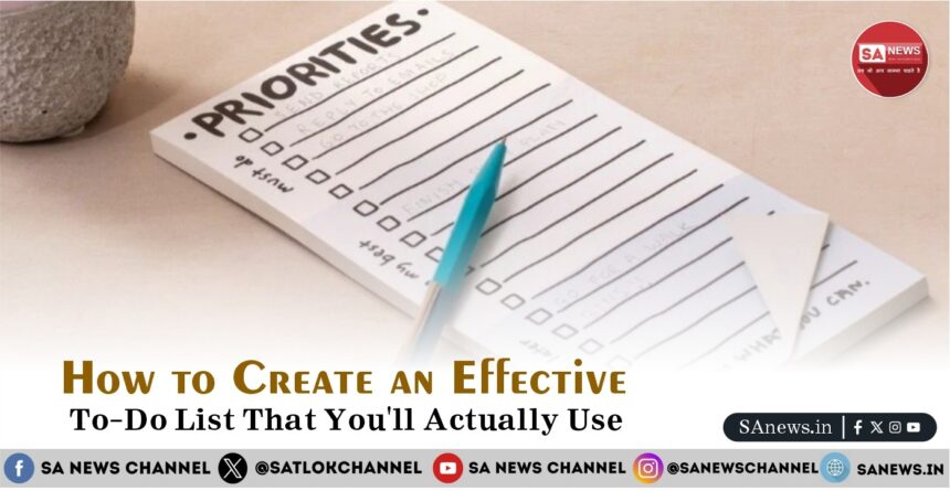 How to Create an Effective To-Do List That You'll Actually Use