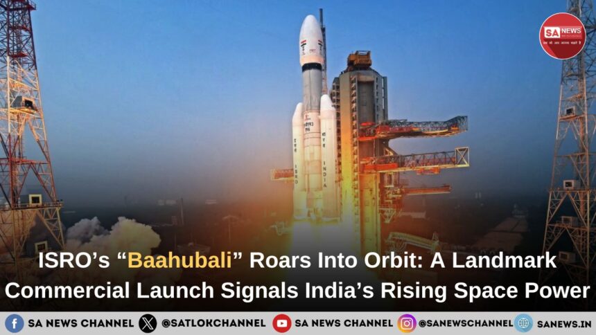 ISRO’s “Baahubali” Roars Into Orbit: A Landmark Commercial Launch Signals India’s Rising Space Power