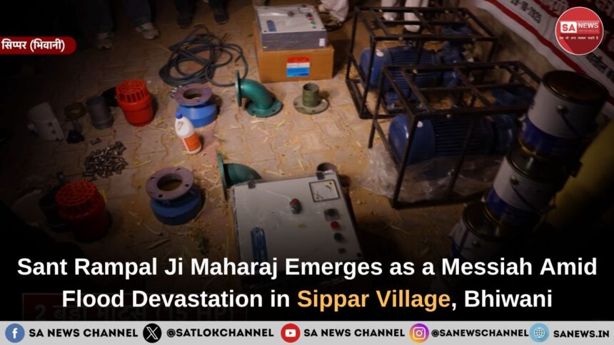 Sant Rampal Ji Maharaj Emerges as a Messiah Amid Flood Devastation in Sippar Village, Bhiwani