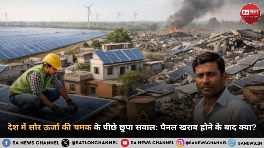 देश में सौर ऊर्जा की चमक के पीछे छुपा सवाल पैनल खराब होने के बाद क्या