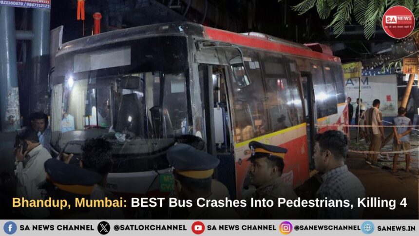 Bhandup, Mumbai: BEST Bus Crashes Into Pedestrians, Killing 4