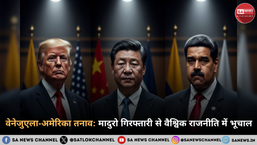 वेनेजुएला-अमेरिका तनाव मादुरो गिरफ्तारी से वैश्विक राजनीति में भूचाल
