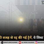 घने कोहरे की वजह से रद्द की गई ट्रेनें, ये लिस्ट देख लीजिए