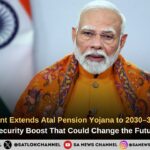 Government Extends Atal Pension Yojana to 2030–31