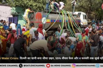 Delhi Water Crisis दिल्ली का पानी बना धीमा ज़हर, 55% सैंपल फेल और 4 फरवरी तक सूखे रहेंगे नल