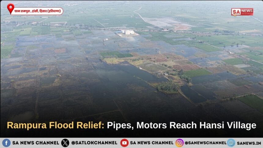 Flood-Hit Rampura Village in Hansi Receives Pipeline and Motor Support Under Annapurna Muhim