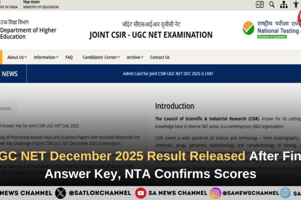UGC NET December 2025 Result Released After Final Answer Key