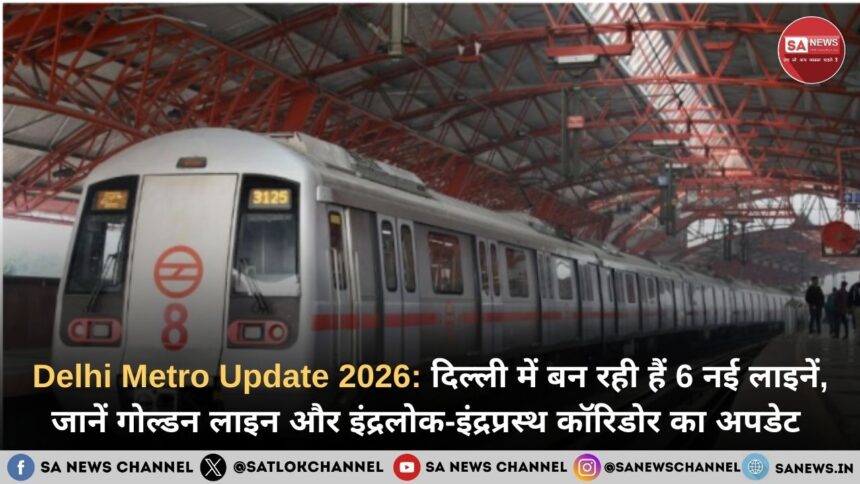 Delhi Metro Update 2026 दिल्ली में बन रही हैं 6 नई लाइनें