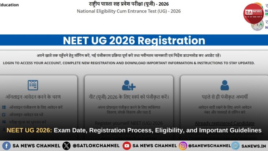 NEET UG 2026 Exam Date, Registration Process, Eligibility, and Important Guidelines