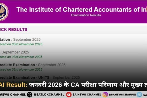 ICAI Result: जनवरी 2026 के CA परीक्षा परिणाम और मुख्य तथ्य