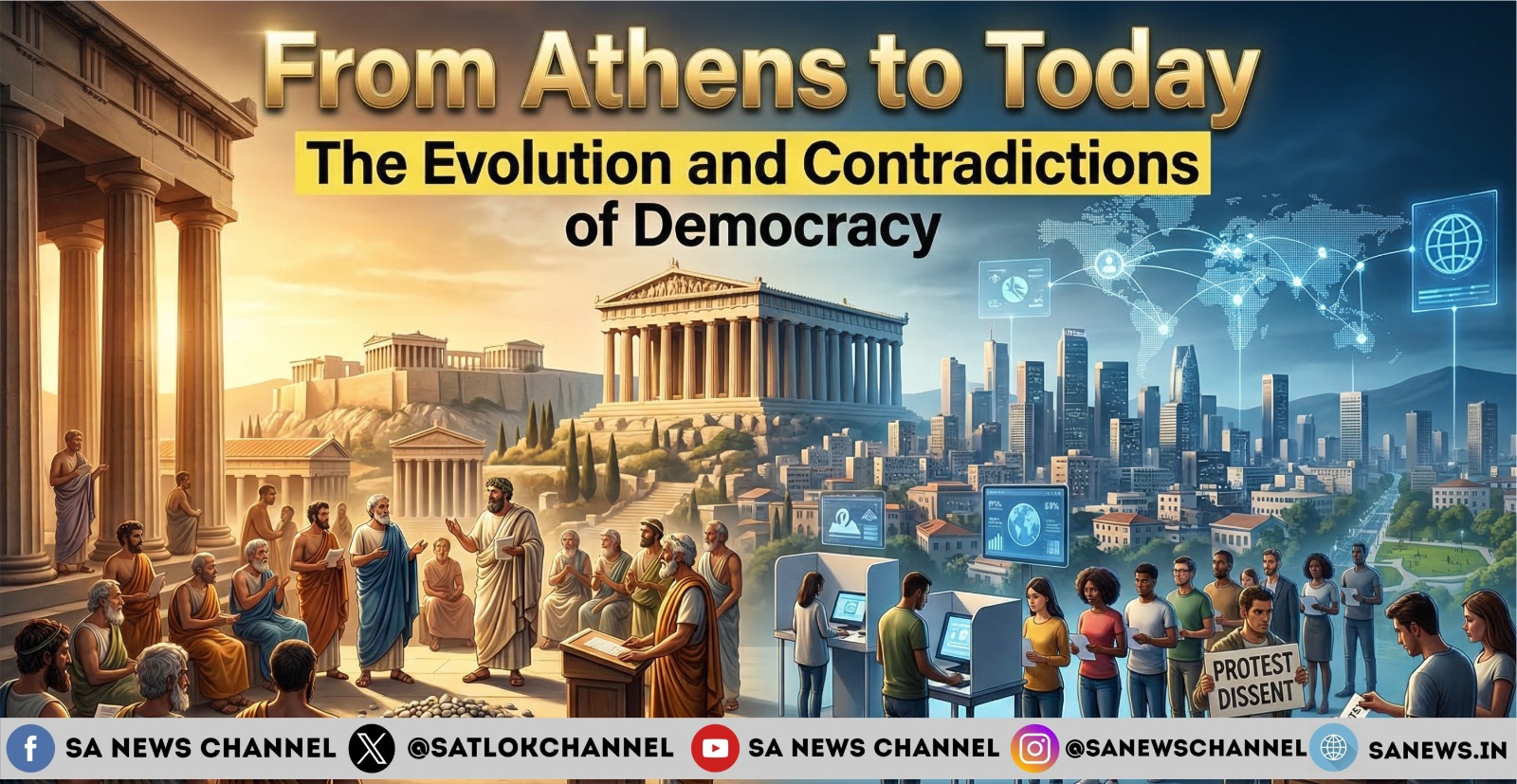 Evolution of Democracy: From Athens to Modern Global Contradictions