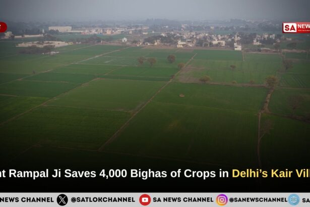 Saint Rampal Ji Saves 4,000 Bighas of Crops in Delhi’s Kair Village
