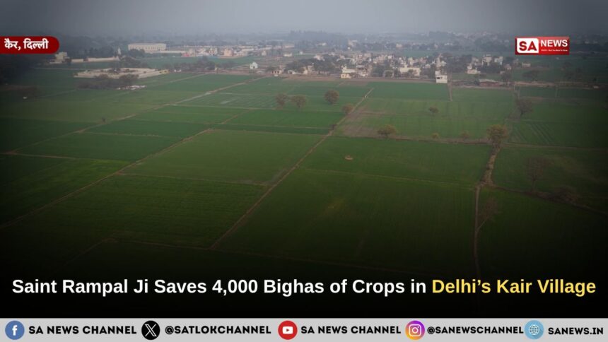 Saint Rampal Ji Saves 4,000 Bighas of Crops in Delhi’s Kair Village