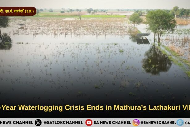 Two-Year Waterlogging Crisis Ends in Mathura’s Lathakuri Village