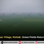 Relief in Saiman Village, Rohtak: Green Fields Return to 800 Acres