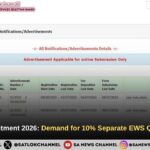 TGT-PGT Recruitment 2026: Demand for 10% Separate EWS Quota Intensifies