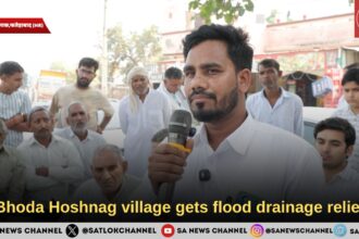 Bhoda Hoshnag village gets flood drainage relief