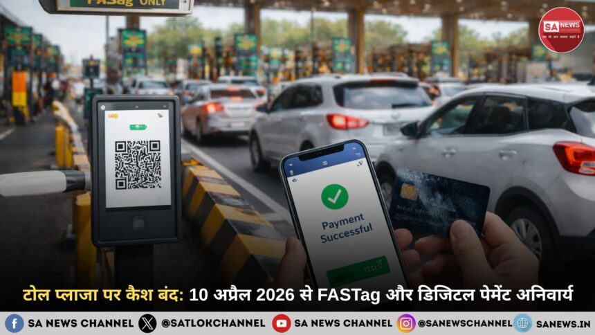 टोल प्लाजा पर कैश बंद: 10 अप्रैल 2026 से FASTag और डिजिटल पेमेंट अनिवार्य