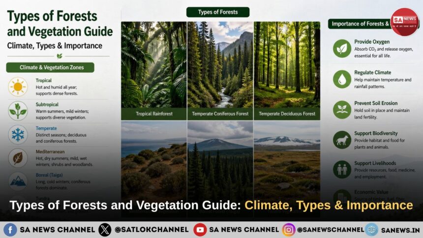 Types of Forests and Their Vegetation