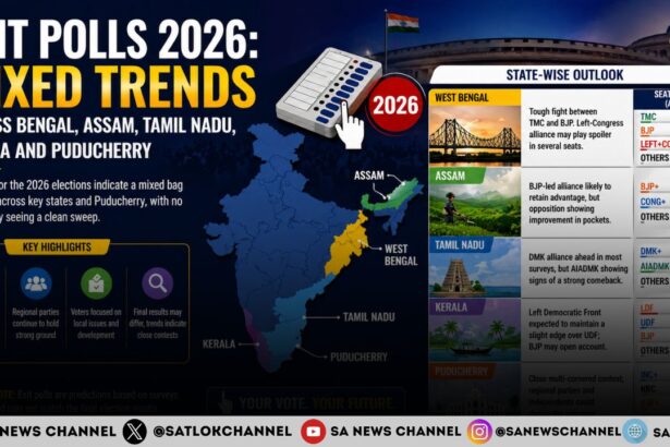 Exit Polls 2026: Mixed Trends Across Bengal, Assam, Tamil Nadu, Kerala and Puducherry