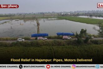 Flood Relief in Hajampur: Pipes, Motors Delivered