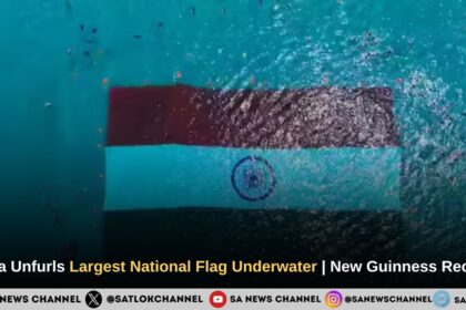 India Unfurls Largest National Flag Underwater New Guinness Record