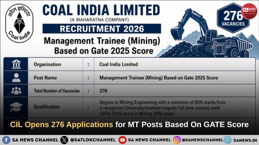 Coal India MT Recruitment 2026
