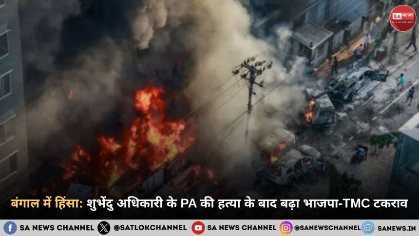 बंगाल में हिंसा: शुभेंदु अधिकारी के PA की हत्या के बाद बढ़ा भाजपा-TMC टकराव