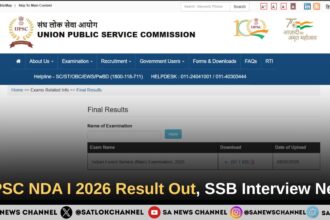UPSC NDA I 2026 Result Out, SSB Interview Next