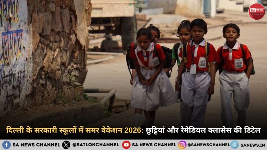 दिल्ली के सरकारी स्कूलों में समर वेकेशन 2026: छुट्टियां और रेमेडियल क्लासेस की डिटेल