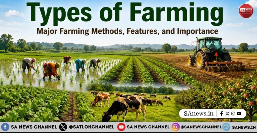 Types of Farming Major Farming Methods, Features, and Importance