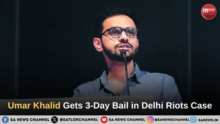 Delhi High Court Grants Umar Khalid Three-Day Interim Bail on Humanitarian Grounds