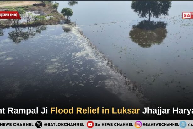 Sant Rampal Ji Maharaj Flood Relief in Luksar Jhajjar Haryana